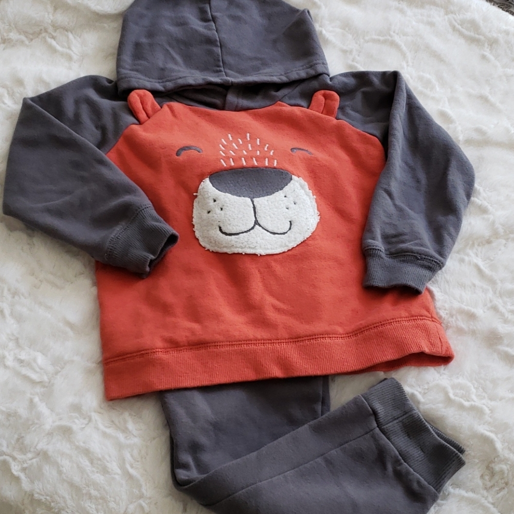 Boys Carters Animal Theme Fleece Matching Set